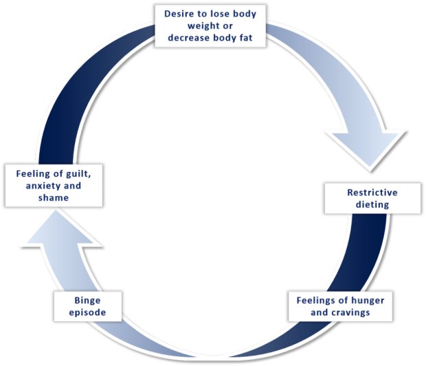 Figure 3. Explanatory model of the binge–restrict cycle